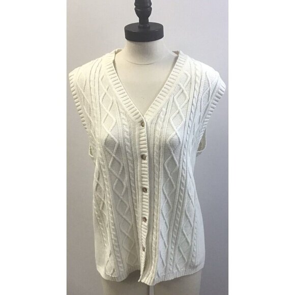 Vintage Womans Sweater Vest size L - Picture 1 of 2